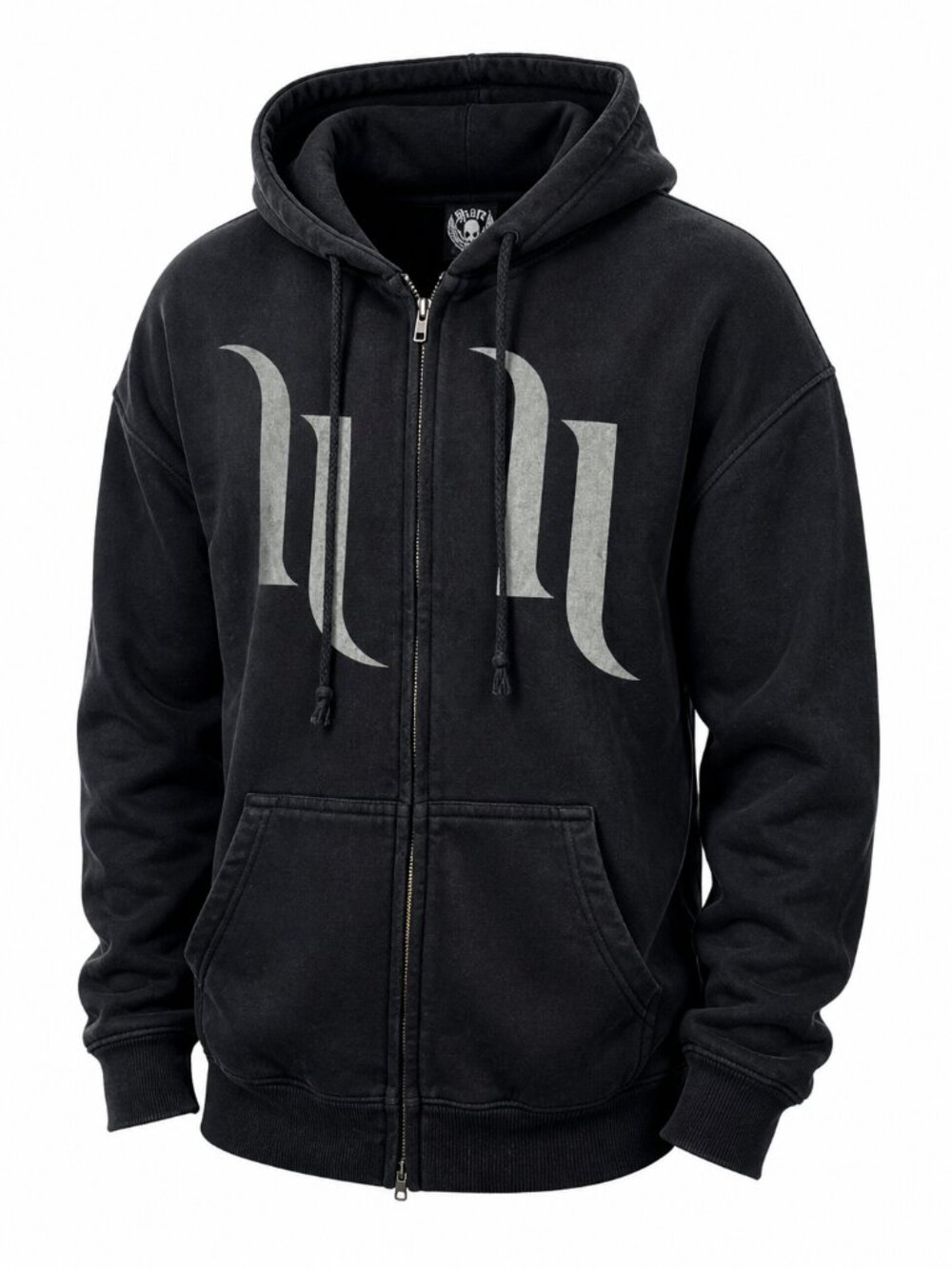 Hart & Huntington Sweatshirt mens Large full zip carey tattoo shop 2007 black